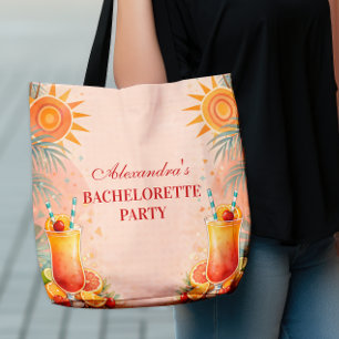 Bolso De Tela Fiesta de Despedida de Soltera Cóctel Tequila Sunr