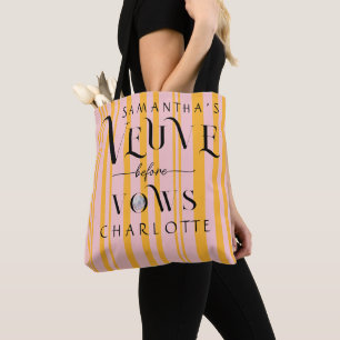Bolso De Tela Fiesta de Despedida de Soltera con Champagne Veuve