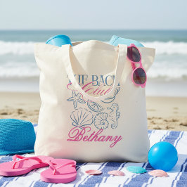 Bolso De Tela Fiesta de Despedida de Soltera con Conchas Costera