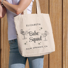 Bolso De Tela Fiesta de Despedida de Soltera del Equipo de Bebés