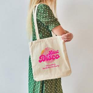Bolso De Tela Fiesta de Despedida de Soltera Pink Last Disco Ret