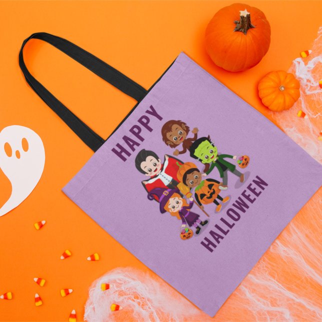 Bolso De Tela Fiesta de disfraces de niños de Halloween (Subido por el creador)
