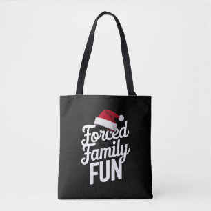 Bolso De Tela Fiesta de diversión de familia forzada reúne navid