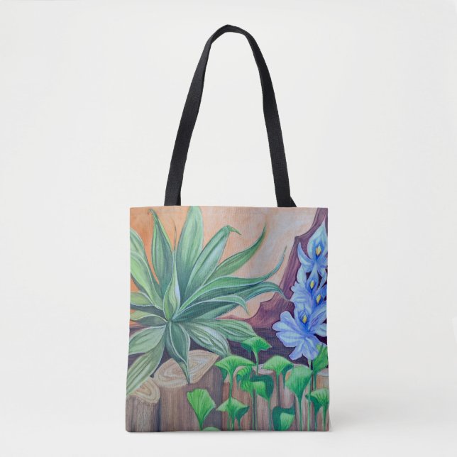 Bolso De Tela Fiesta de estanques de plantas (Anverso)