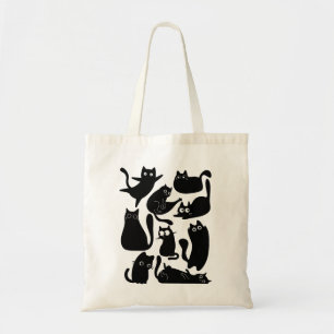 Bolso De Tela Fiesta de gato negro
