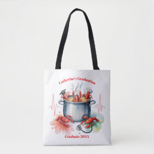 Bolso De Tela Fiesta de graduación de enfermera divertida cajún
