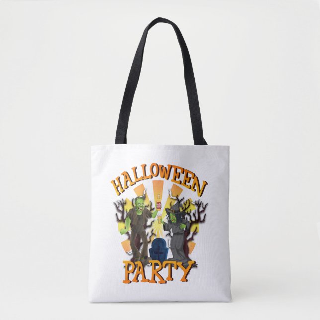 Bolso De Tela Fiesta de Halloween (Anverso)