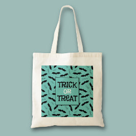 Bolso De Tela Fiesta de Halloween de Truco o Trato Murciélagos