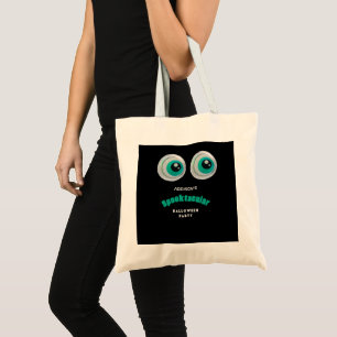 Bolso De Tela Fiesta de Halloween Espeluznante Ojo de Horror Neg