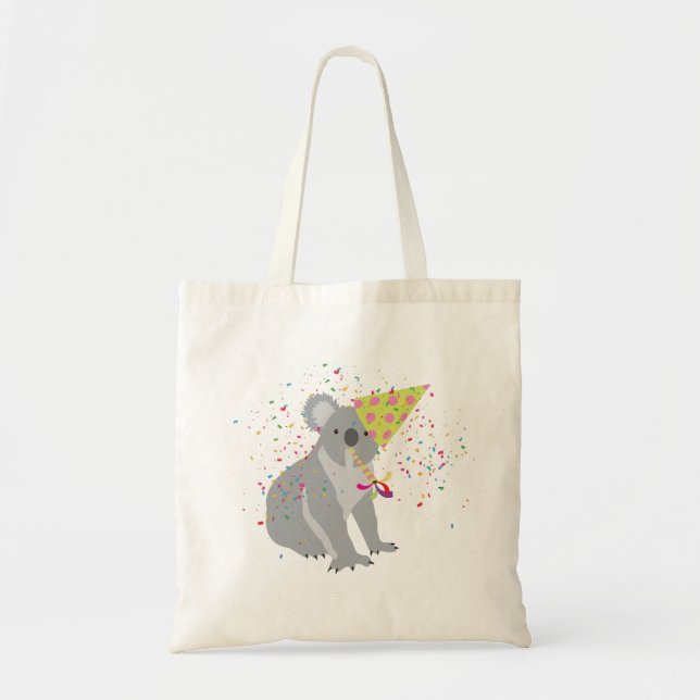Bolso De Tela Fiesta de Koala - Animales con Fiesta (Frente)