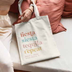 Bolso De Tela Fiesta de la boda de destino en México, bienvenida