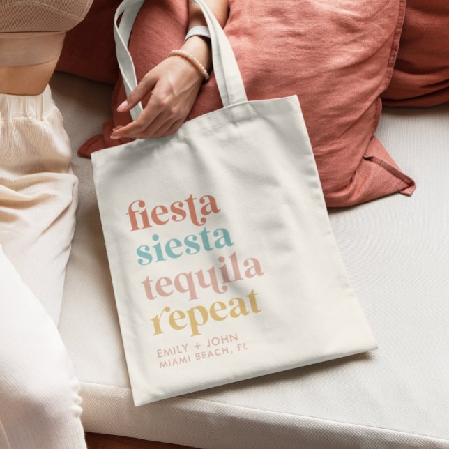 Bolso De Tela Fiesta de la boda de destino en México, bienvenida (Subido por el creador)