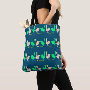 Bolso De Tela Fiesta de pájaros de primavera con colores vivos