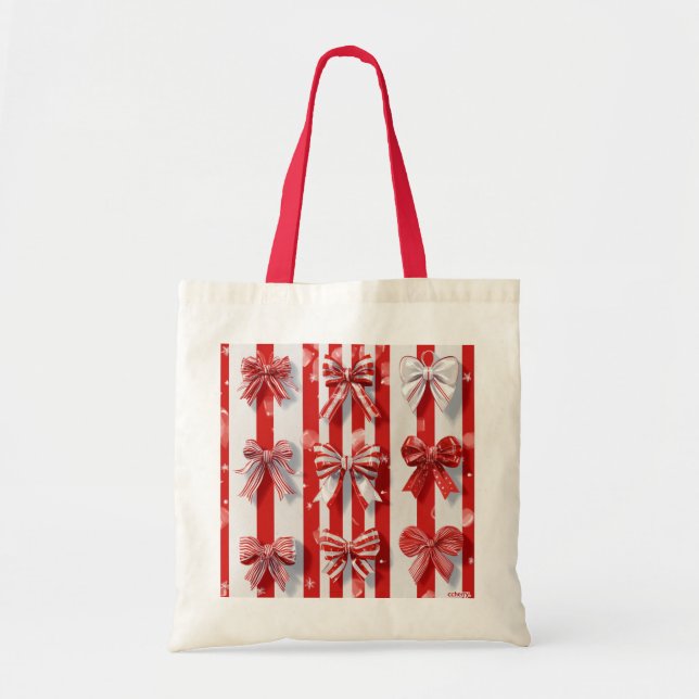 Bolso De Tela Fiesta de Peppermint Tile Cerámico (Frente)