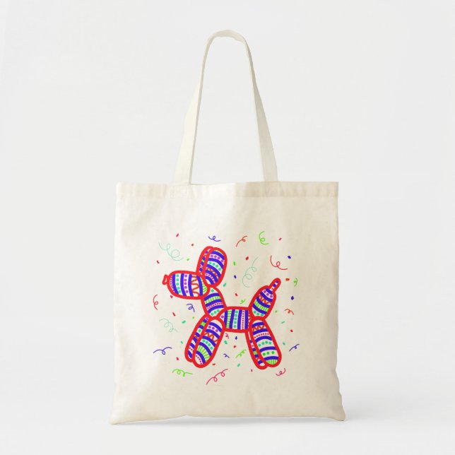 Bolso De Tela Fiesta de perros globos (Frente)