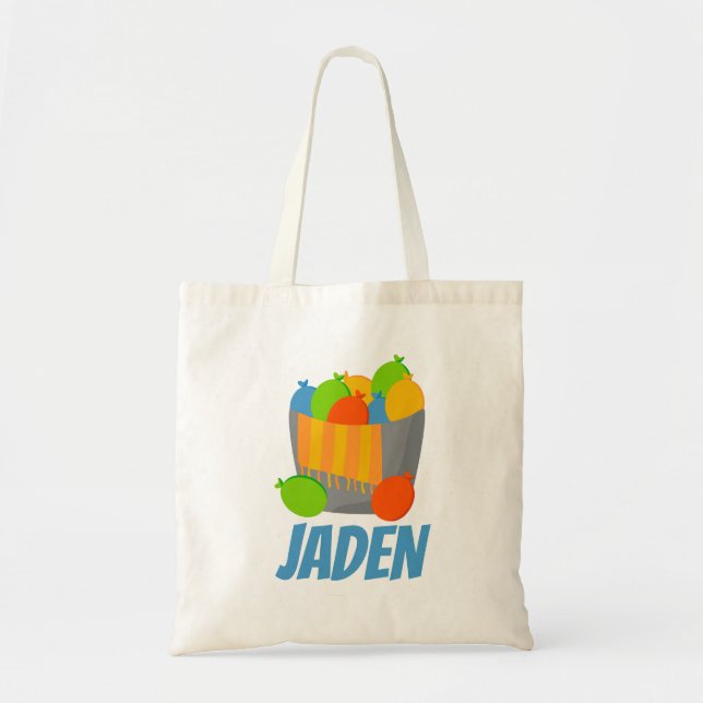 Bolso De Tela Fiesta de piscina de globos acuáticos verano perso (Frente)