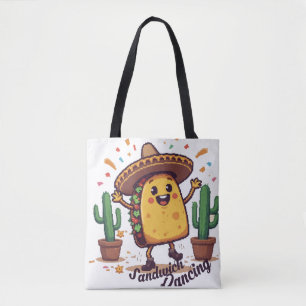 Bolso De Tela Fiesta de sandwich de baile