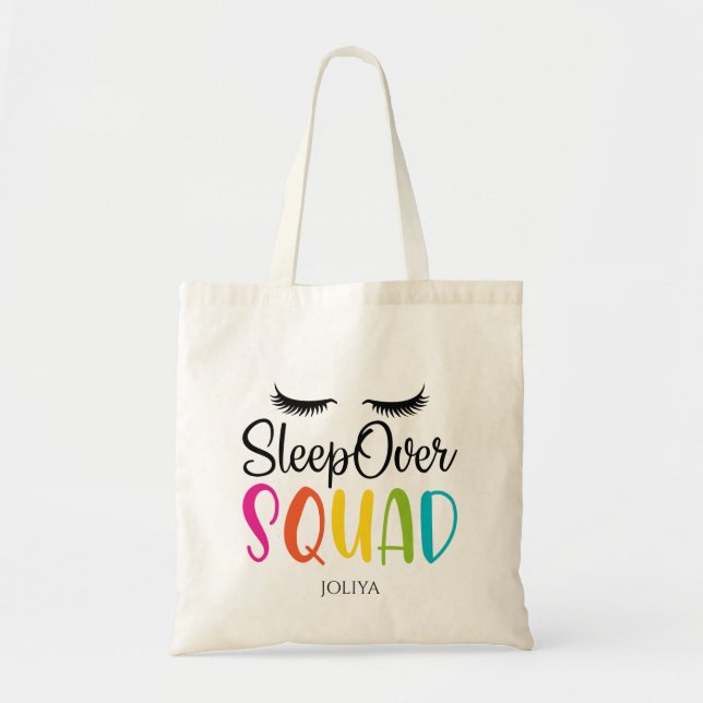 Bolso De Tela Fiesta de Sleepover Squad (Frente)