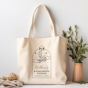 Bolso De Tela Fiesta de Soltera con Carta de Tarot Mística