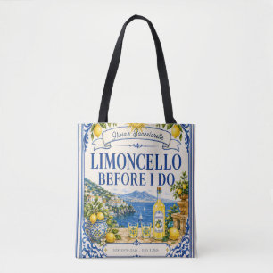 Bolso De Tela Fiesta de soltera con limón italiano personalizado