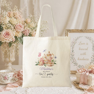 Bolso De Tela Fiesta de té elegante Mariposas Baby Shower 