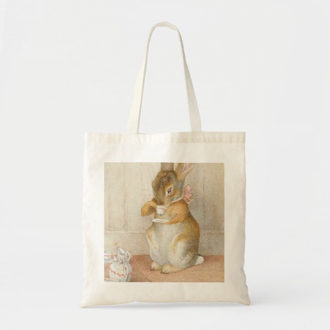 Bolso De Tela Fiesta del té de conejo - Beatrix Potter (Frente)
