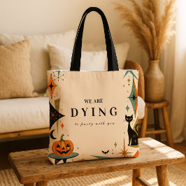 Bolso De Tela Fiesta Elegante de Halloween Retro