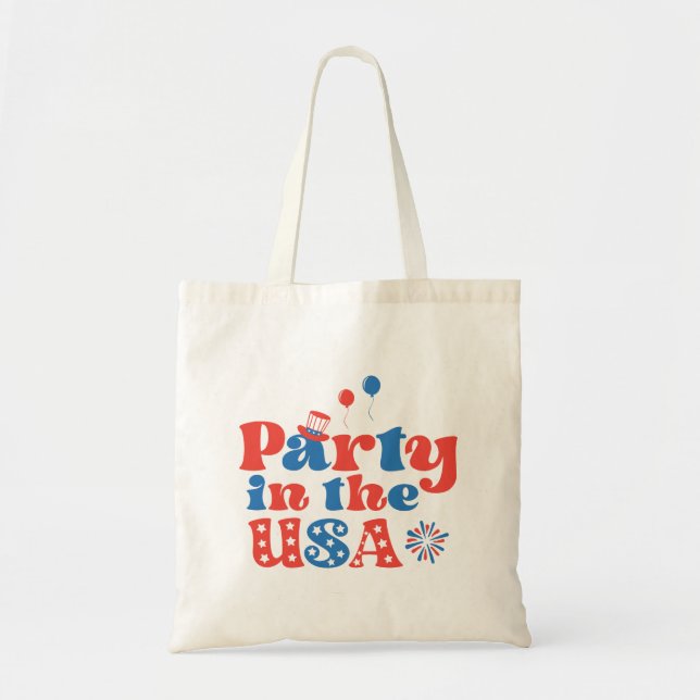 Bolso De Tela Fiesta en Estados Unidos (Frente)