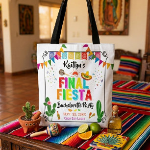 Bolso De Tela Fiesta Final Mexicana de Despedida de Soltera