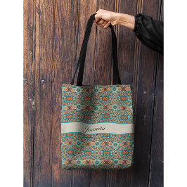 Bolso De Tela Fiesta florece, personalizable