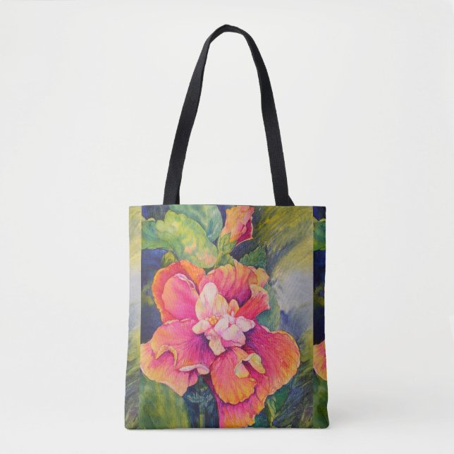 Bolso De Tela Fiesta Hibiscus (Anverso)