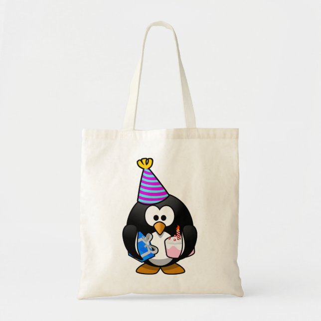 Bolso De Tela Fiesta Penguin (Frente)