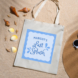 Bolso De Tela Fiesta personalizada de soltero "Last Splash"