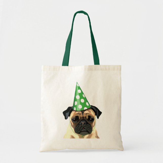 Bolso De Tela Fiesta Pug (Frente)