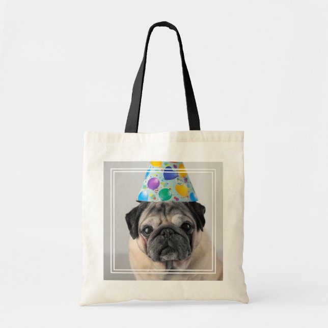 Bolso De Tela Fiesta Pug (Frente)