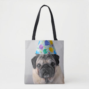 Bolso De Tela Fiesta Pug