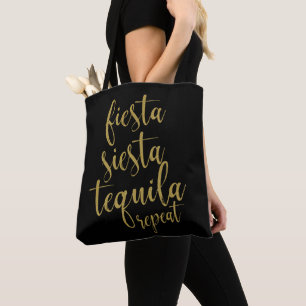 Bolso De Tela Fiesta Siesta Tequila Repite Brillo Despedida de S