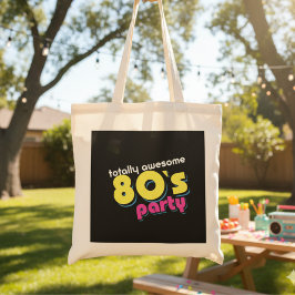 Bolso De Tela fiesta Tote Bag de los años 80 totalmente impresio