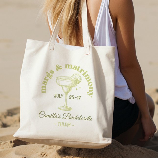 Bolso De Tela Fiesta tropical Margarita Bachelorette (Subido por el creador)