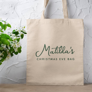 Bolso De Tela Fiesta verde festiva de los navidades