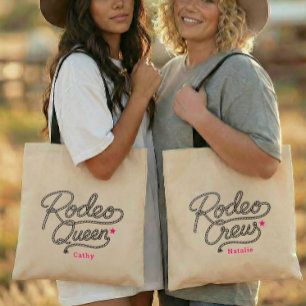 Bolso De Tela Fiesta Western de Bach Bach Rosa Último Rodeo