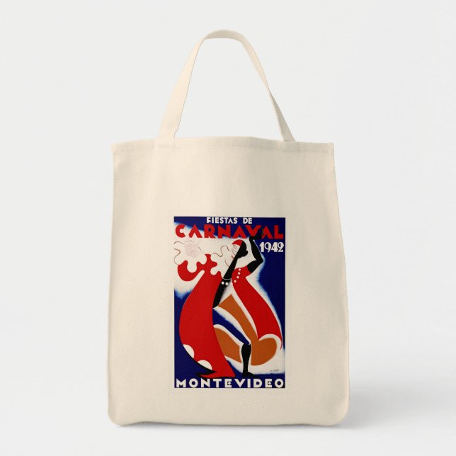 Bolso De Tela Fiestas de Carnaval ~ Montevideo (Frente)