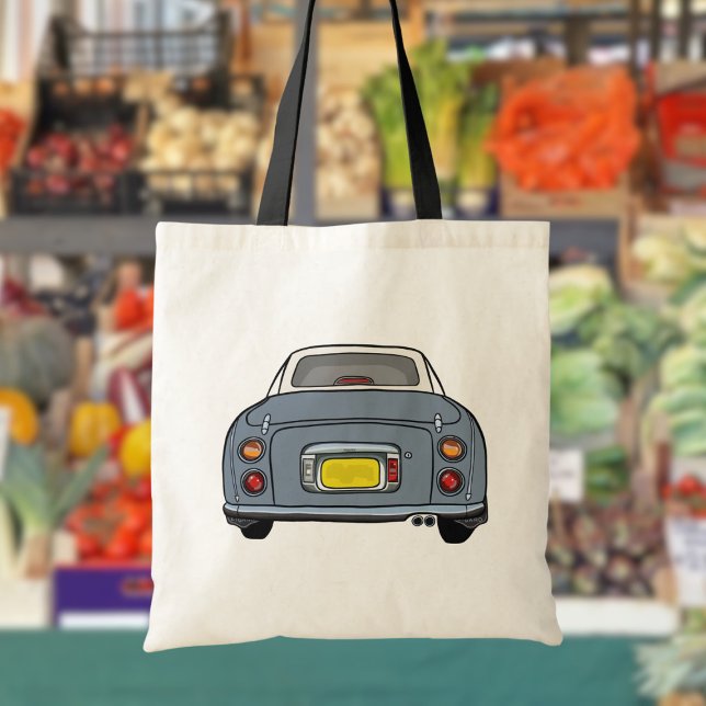 Bolso De Tela Figaración Cute Lapis Gray Figaro Coche (Fun tote bag for the lapis grey figaro car owner)