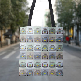 Bolso De Tela Figaro Coche Pop Patrón de arte Tote Bag