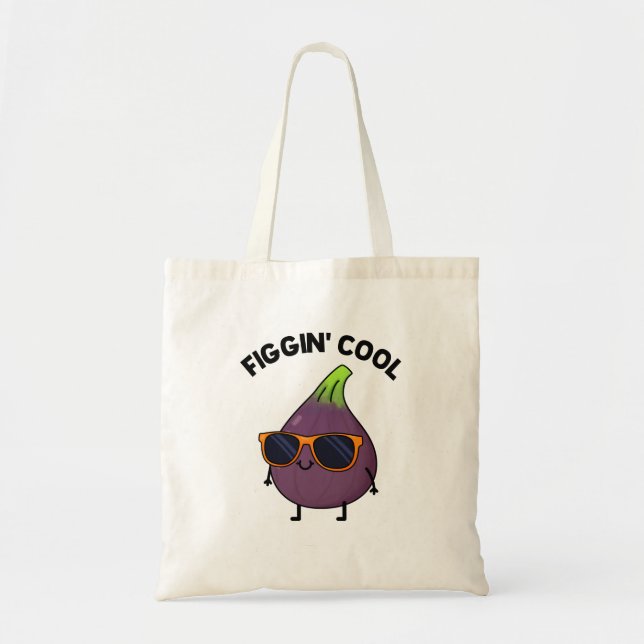 Bolso De Tela Figgin Guay Funny Fig Food Pun (Frente)