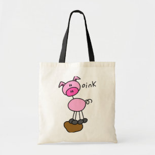 Bolso De Tela Figura camisetas y regalos del palillo del cerdo