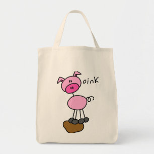 Bolso De Tela Figura camisetas y regalos del palillo del cerdo