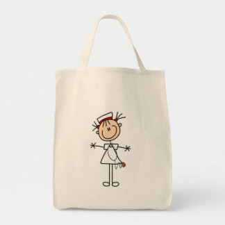 Bolso De Tela Figura femenina blanca regalos del palillo de la e
