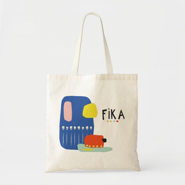 Bolso De Tela Fika Déco Tote Bag (Frente)