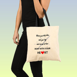 Bolso De Tela Fila con tu corazón motivador